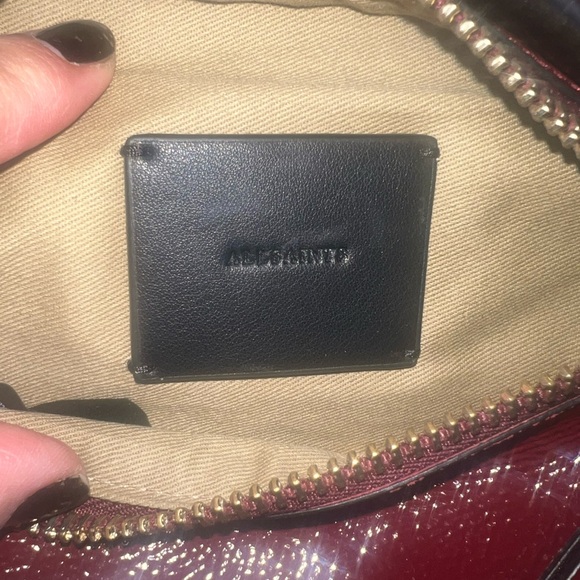 All Saints Patent Leather Crossbody Bag with Adjustable Strap - Picture 5 of 10